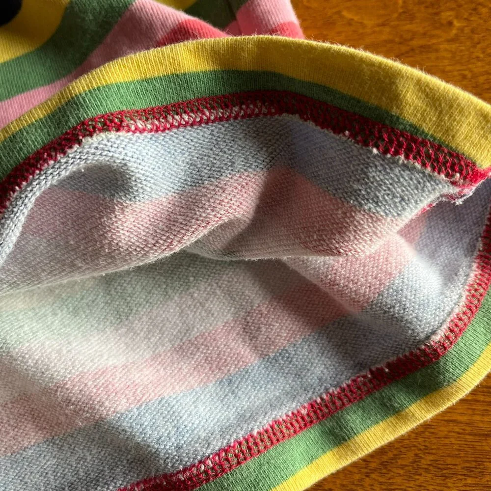 OshKosh rainbow stripe hooded dress 10